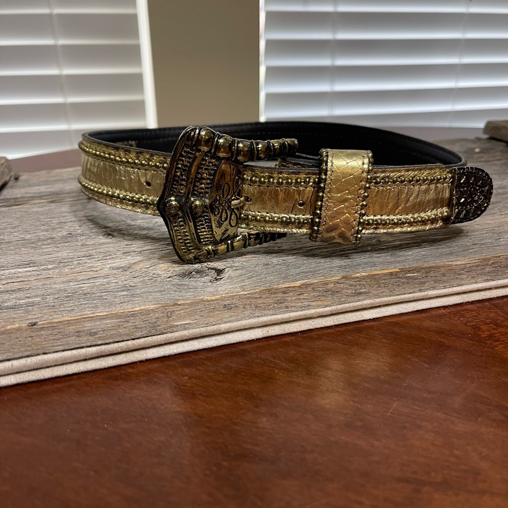 Vintage Leatherock  Leather gold studded